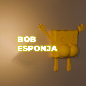 Bob esponja - ImaNotas 3D – Fondo de Bikini en Acción