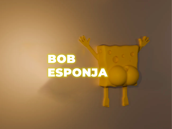 Bob esponja - ImaNotas 3D – Fondo de Bikini en Acción