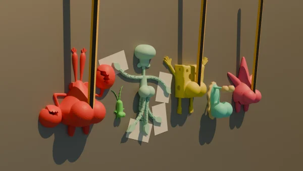 Patricio - ImaNotas 3D – Fondo de Bikini en Acción