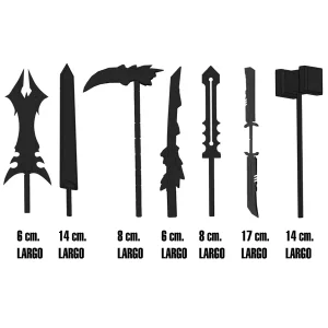 Set de 7 Espadas Gigantes para Dummy 13